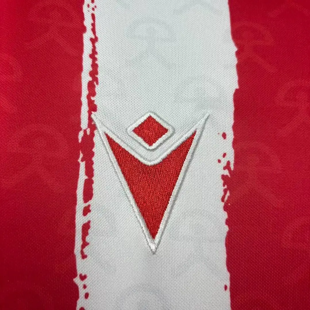 CAMISA ALMERÍA 26/27 CASA - Vermelha e Branca Listrada 2