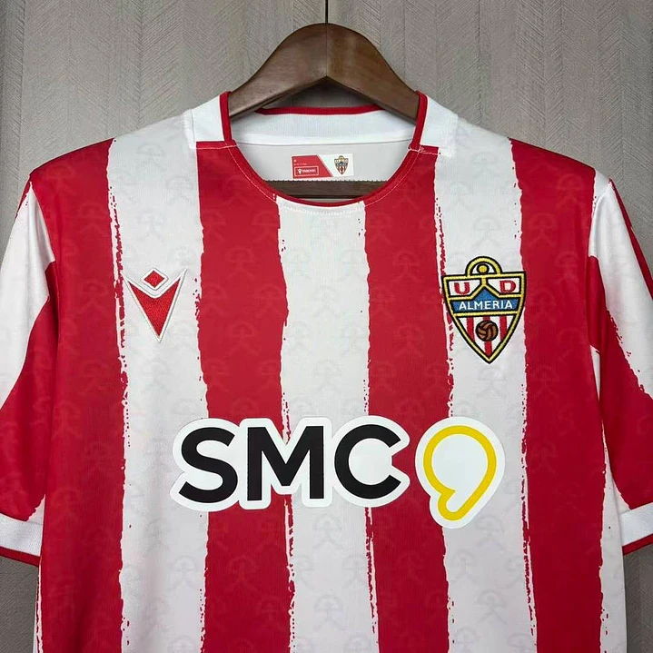CAMISA ALMERÍA 26/27 CASA - Vermelha e Branca Listrada 4