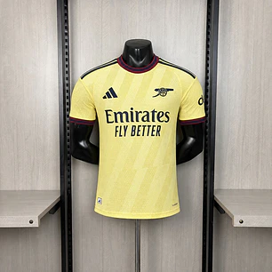 CAMISA ARSENAL 26/27 TERCEIRA - Amarelo Claro - Versão Jogador Slim Fit