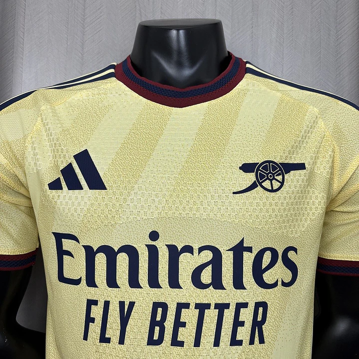 CAMISA ARSENAL 26/27 TERCEIRA - Amarelo Claro - Versão Jogador Slim Fit 5
