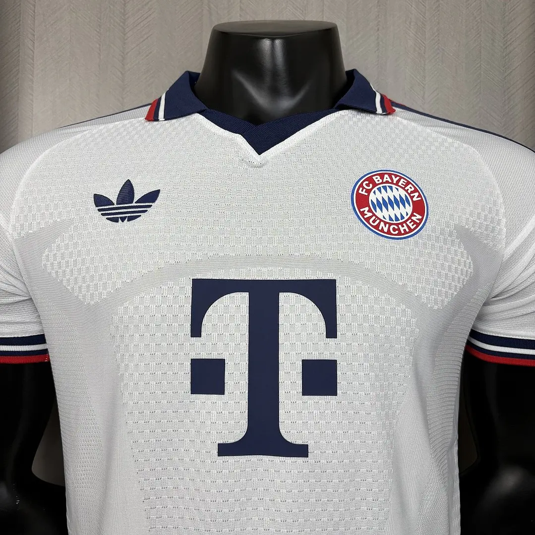 CAMISA BAYERN DE MUNIQUE 26/27 FORA - Branca - Versão Jogador Slim Fit 4
