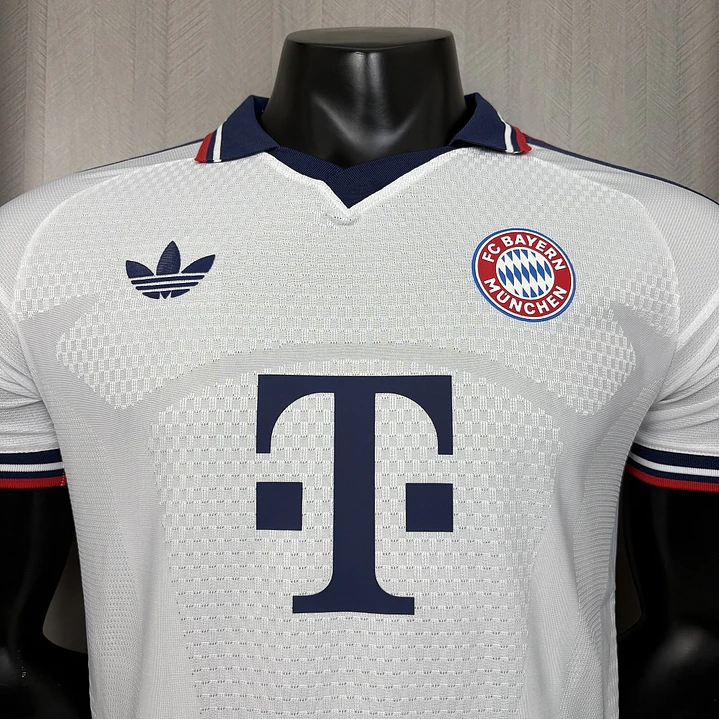 CAMISA BAYERN DE MUNIQUE 26/27 FORA - Branca - Versão Jogador Slim Fit 4