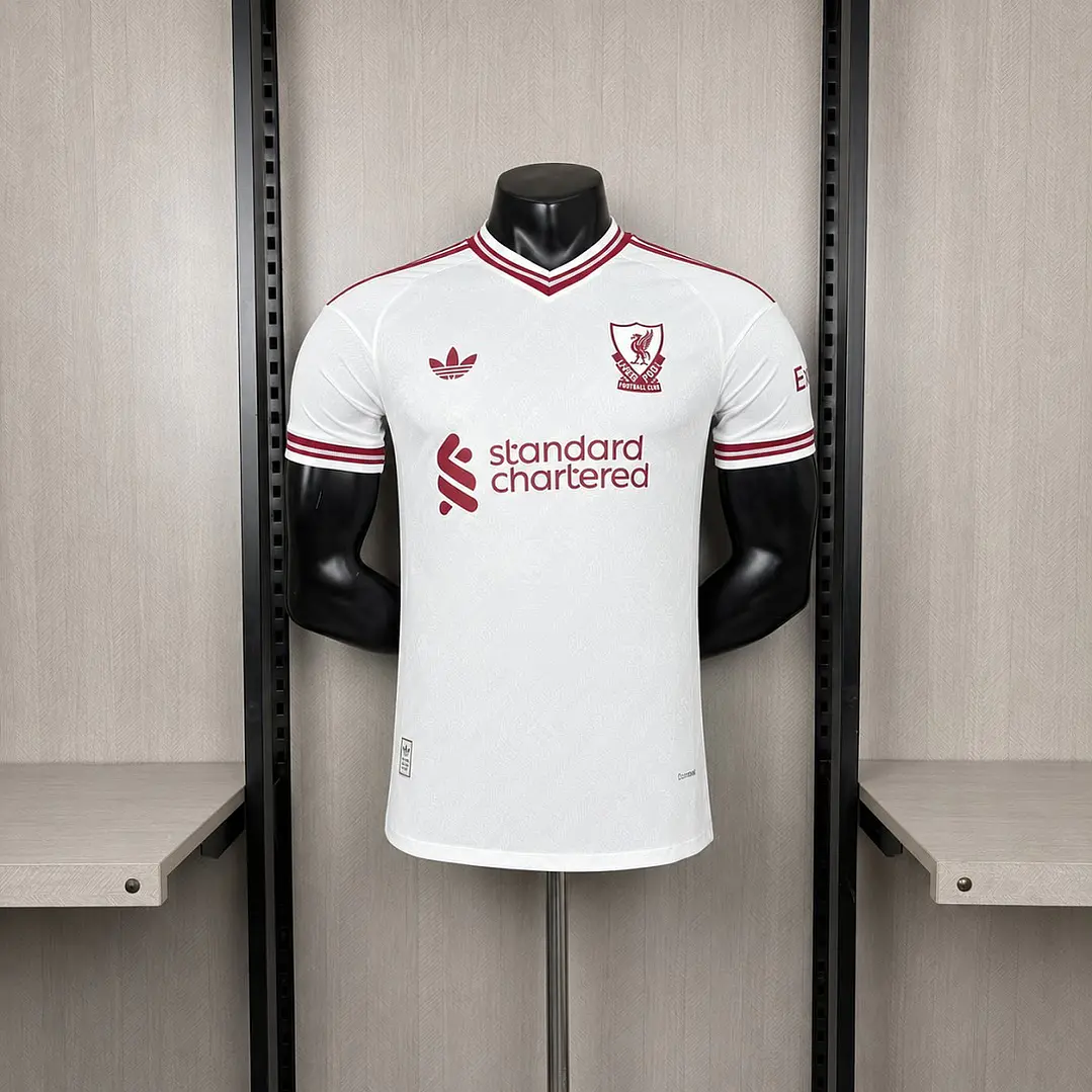 CAMISA LIVERPOOL 26/27 FORA - Branca - Versão Jogador Slim Fit 1