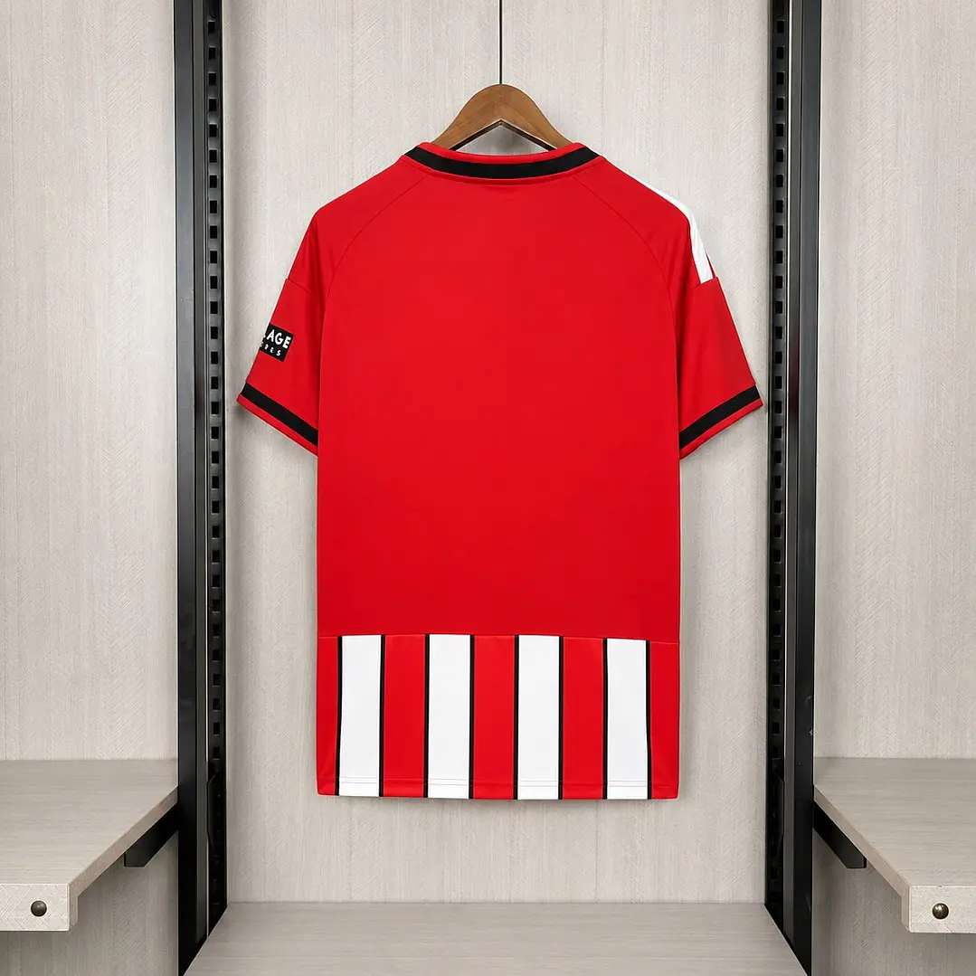 CAMISA SHEFFIELD UNITED 26/27 CASA - Vermelha e Branca Listrada 3