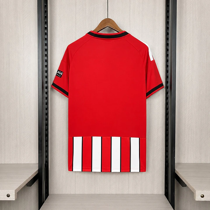 CAMISA SHEFFIELD UNITED 26/27 CASA - Vermelha e Branca Listrada 3
