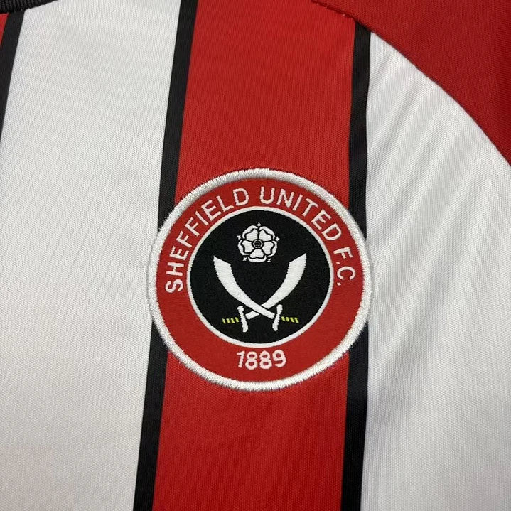 CAMISA SHEFFIELD UNITED 26/27 CASA - Vermelha e Branca Listrada 5