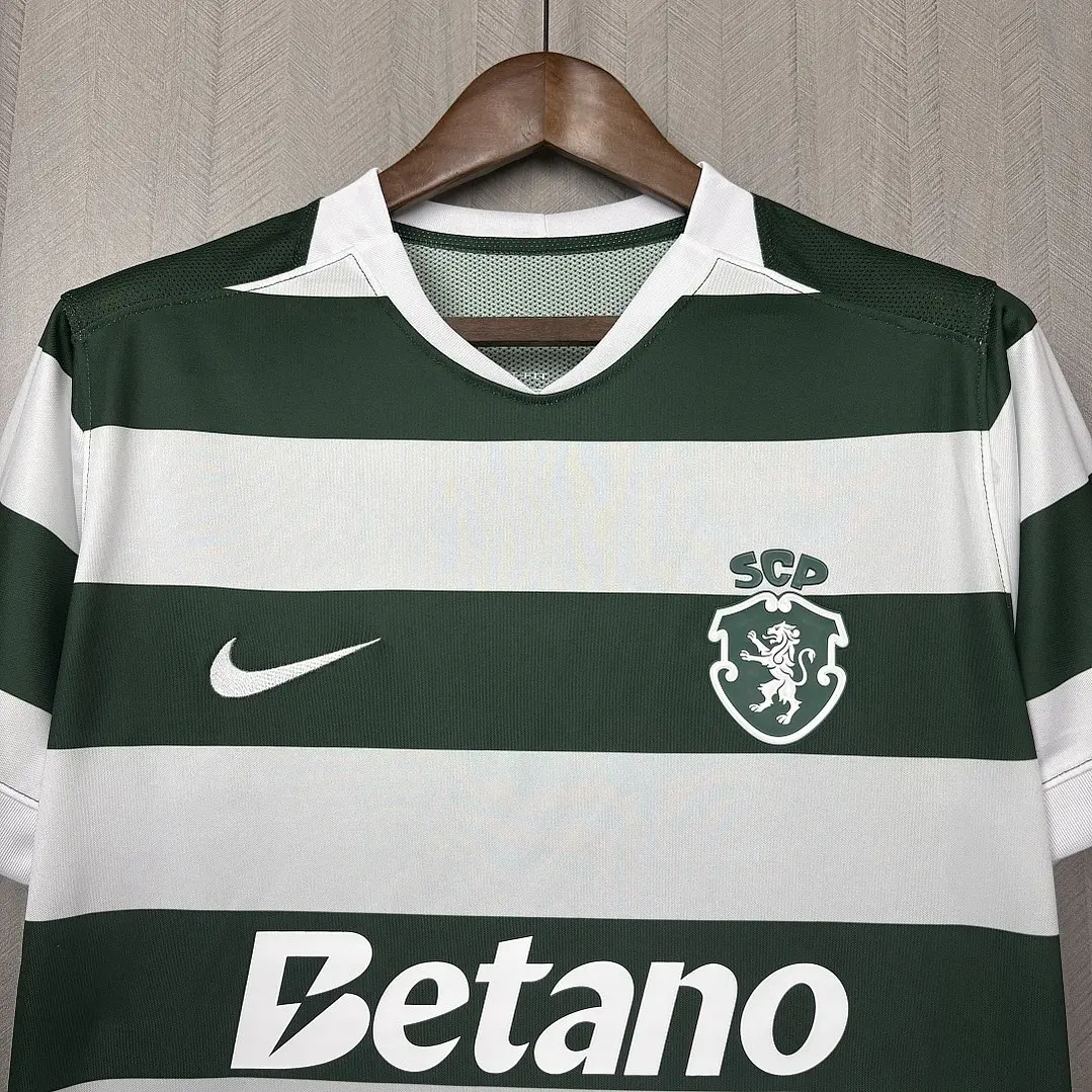 CAMISA SPORTING CP 26/27 CASA - Verde e Branca Listrada 4