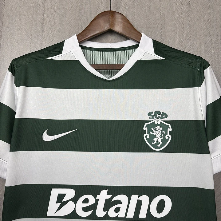 CAMISA SPORTING CP 26/27 CASA - Verde e Branca Listrada 4