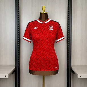 CAMISA FLAMENGO III 26/27 - Vermelha Estampada - Feminina