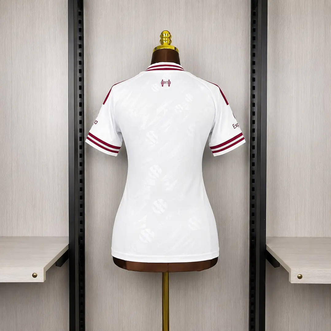 CAMISA LIVERPOOL 26/27 FORA - Branca - Feminina 4