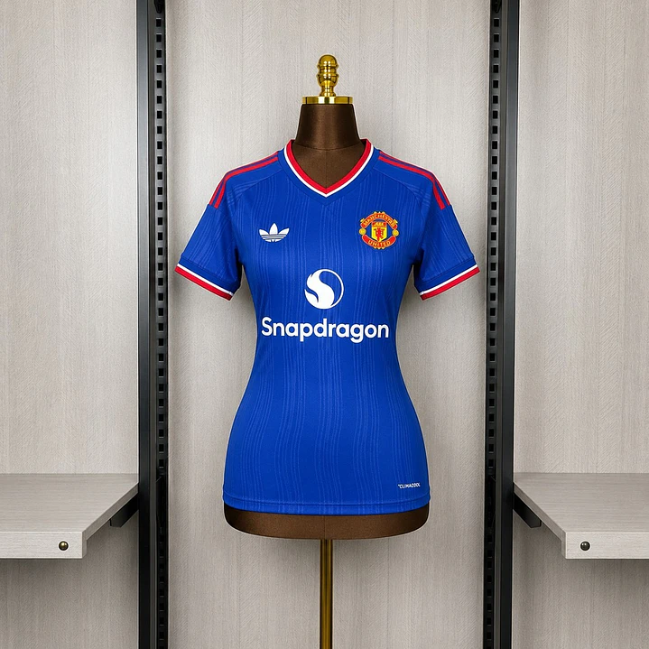 CAMISA MANCHESTER UNITED 26/27 FORA - Azul - Feminina 1
