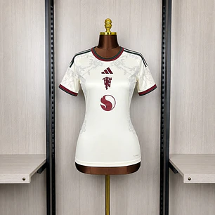 CAMISA MANCHESTER UNITED 26/27 TERCEIRA - Branca - Feminina