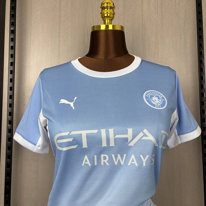 CAMISA MANCHESTER CITY 26/27 CASA - Azul Celeste - Feminina 4