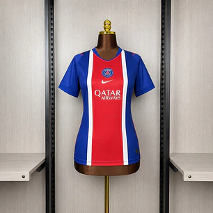 CAMISA PSG 26/27 CASA - Azul e Vermelha - Feminina