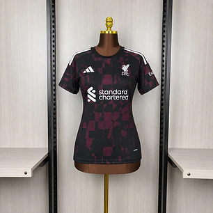CAMISA LIVERPOOL 26/27 TERCEIRA - Preta e Grená - Feminina