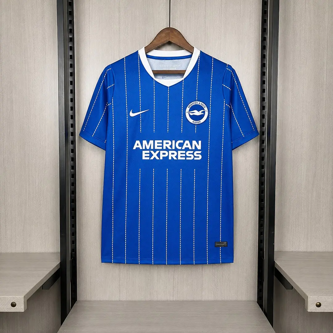 CAMISA BRIGHTON 26/27 CASA - Azul Listrada 1