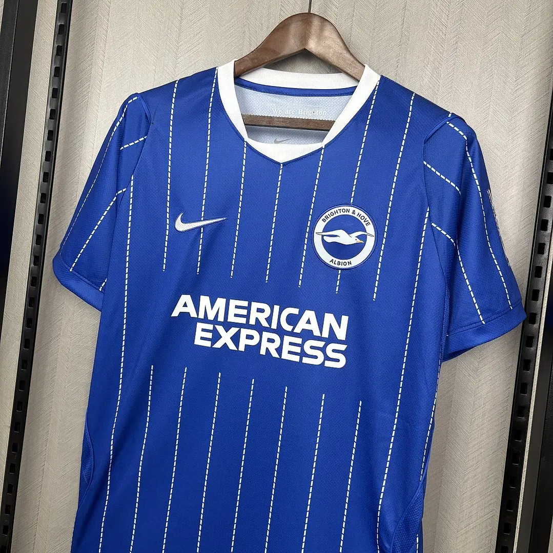 CAMISA BRIGHTON 26/27 CASA - Azul Listrada 5