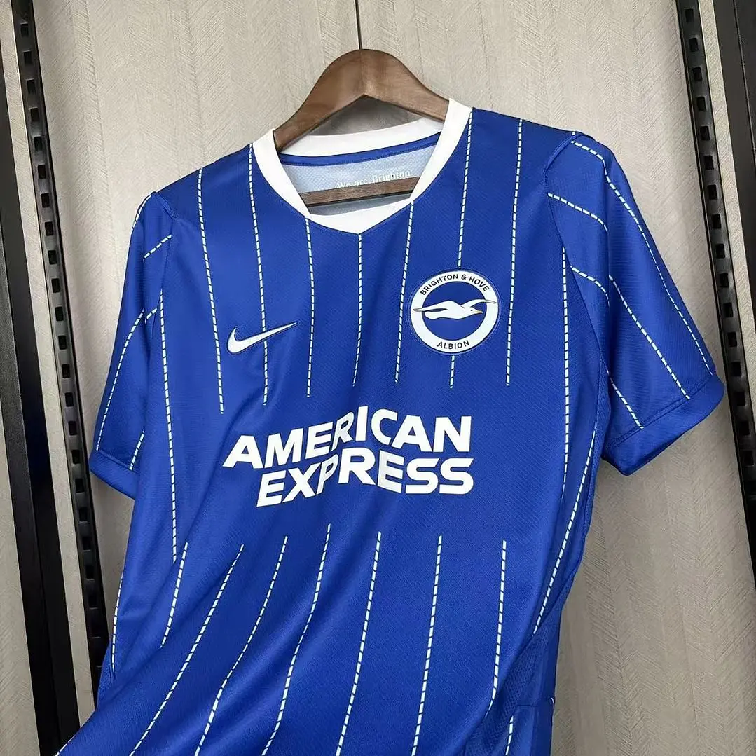 CAMISA BRIGHTON 26/27 CASA - Azul Listrada 6