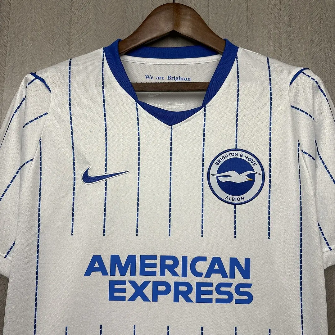 CAMISA BRIGHTON 26/27 FORA - Branca Listrada 4