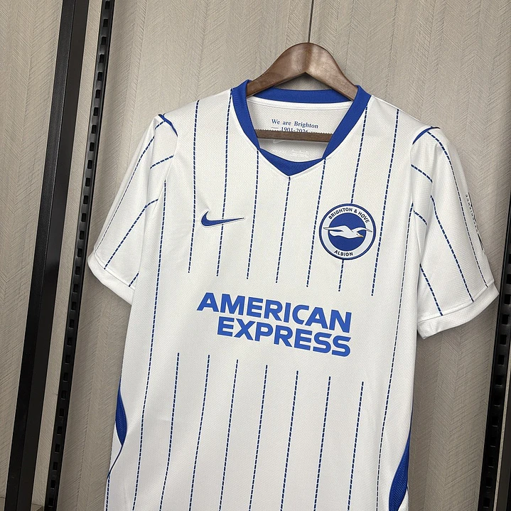 CAMISA BRIGHTON 26/27 FORA - Branca Listrada 5