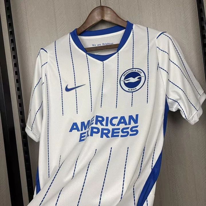 CAMISA BRIGHTON 26/27 FORA - Branca Listrada 6