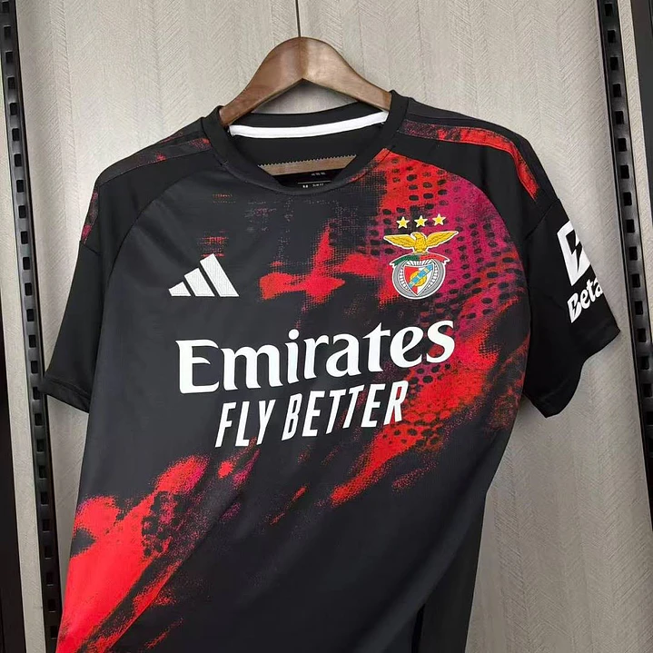 CAMISA BENFICA 26/27 TERCEIRA - Preta e Vermelha 6