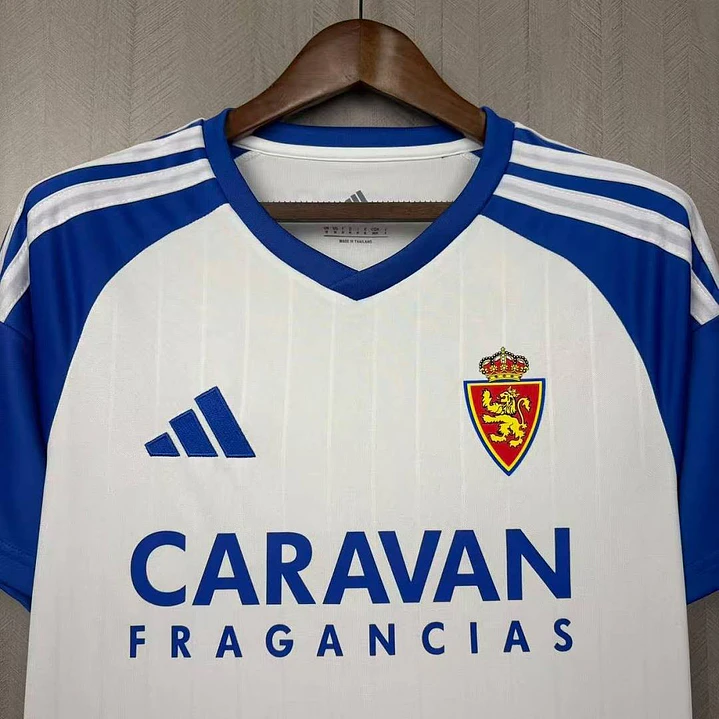 CAMISA REAL ZARAGOZA 26/27 CASA - Branca e Azul 4