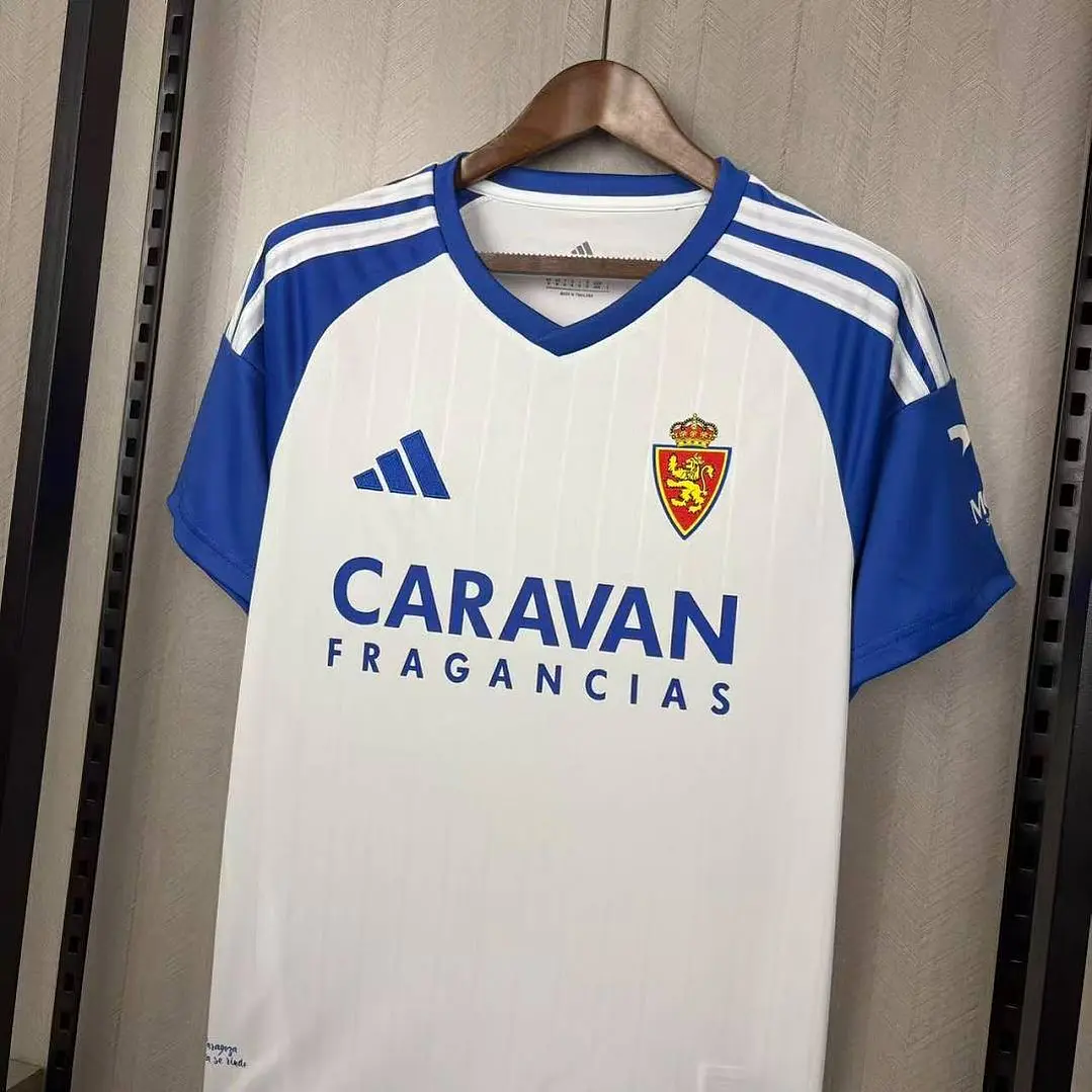 CAMISA REAL ZARAGOZA 26/27 CASA - Branca e Azul 5