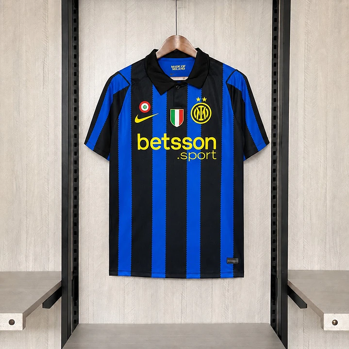 CAMISA INTER DE MILÃO 26/27 CASA - Azul e Preta 1