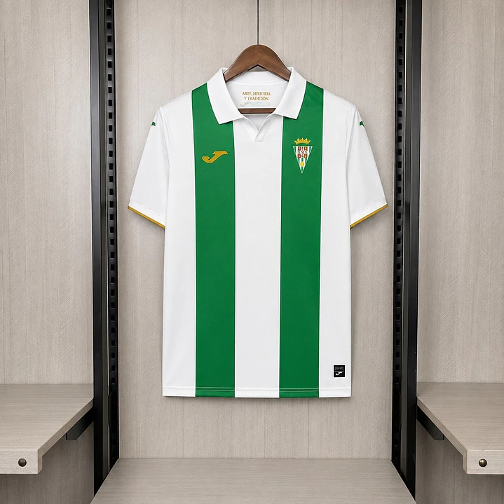 CAMISA CÓRDOBA CF 26/27 CASA - Verde e Branca 1