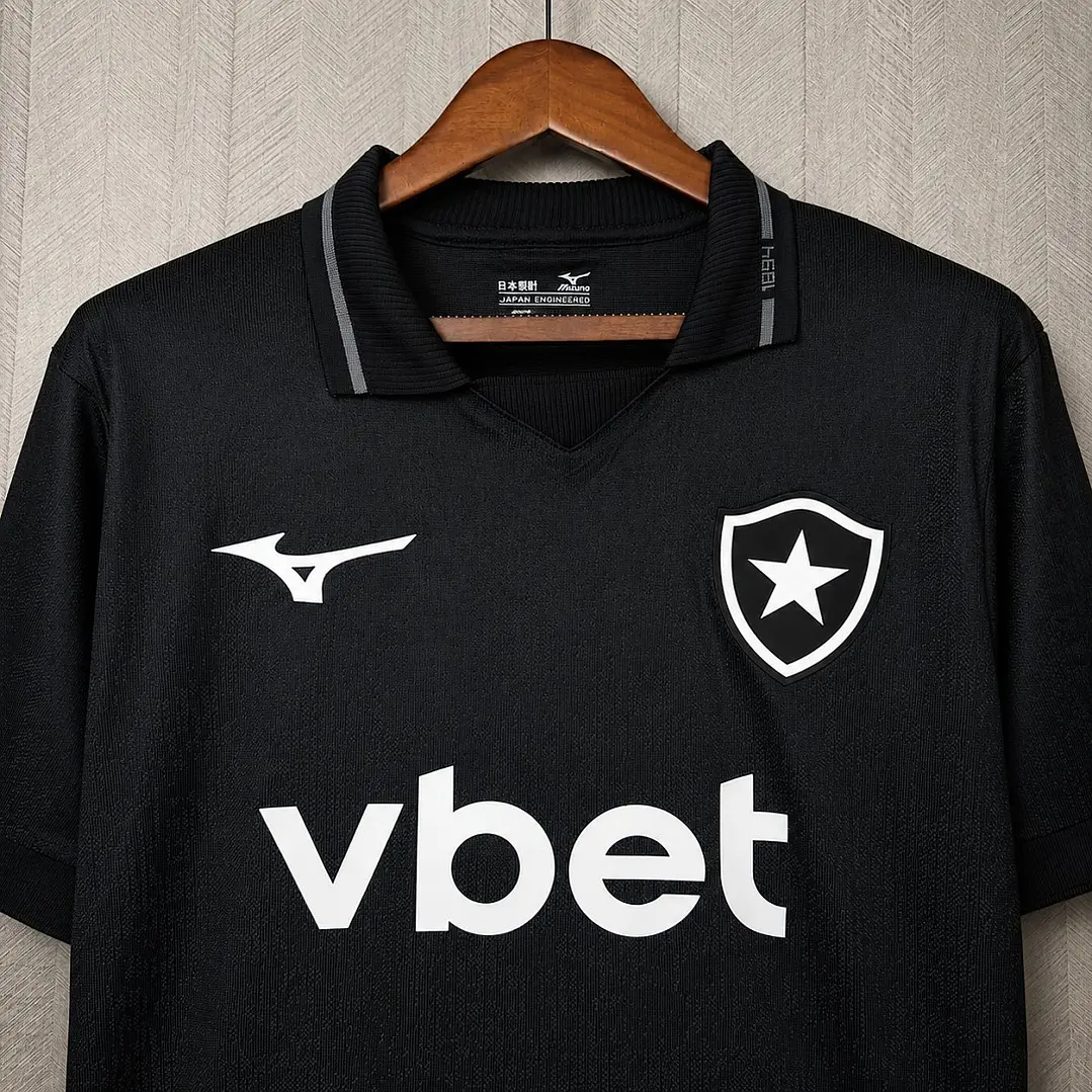 CAMISA BOTAFOGO 26/27 - Preta com Gola Polo 4
