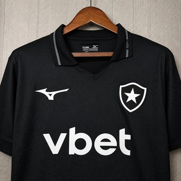 CAMISA BOTAFOGO 26/27 - Preta com Gola Polo 4