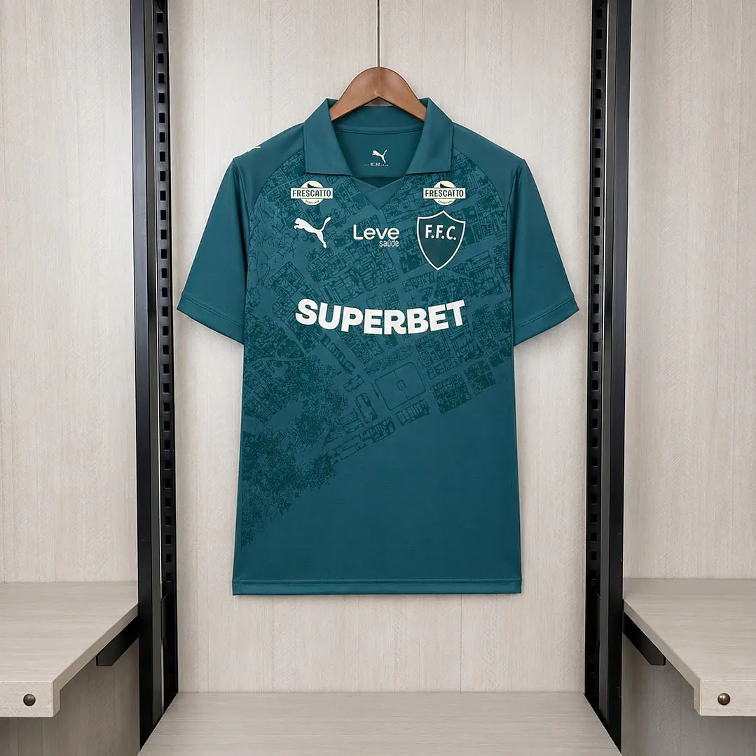 CAMISA FLUMINENSE III 26/27 - Verde Petróleo - Todos os Patrocínios 1