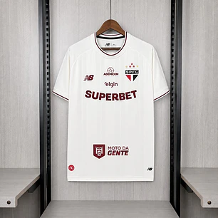 CAMISA SÃO PAULO III 26/27 - Bege - Todos os Patrocínios