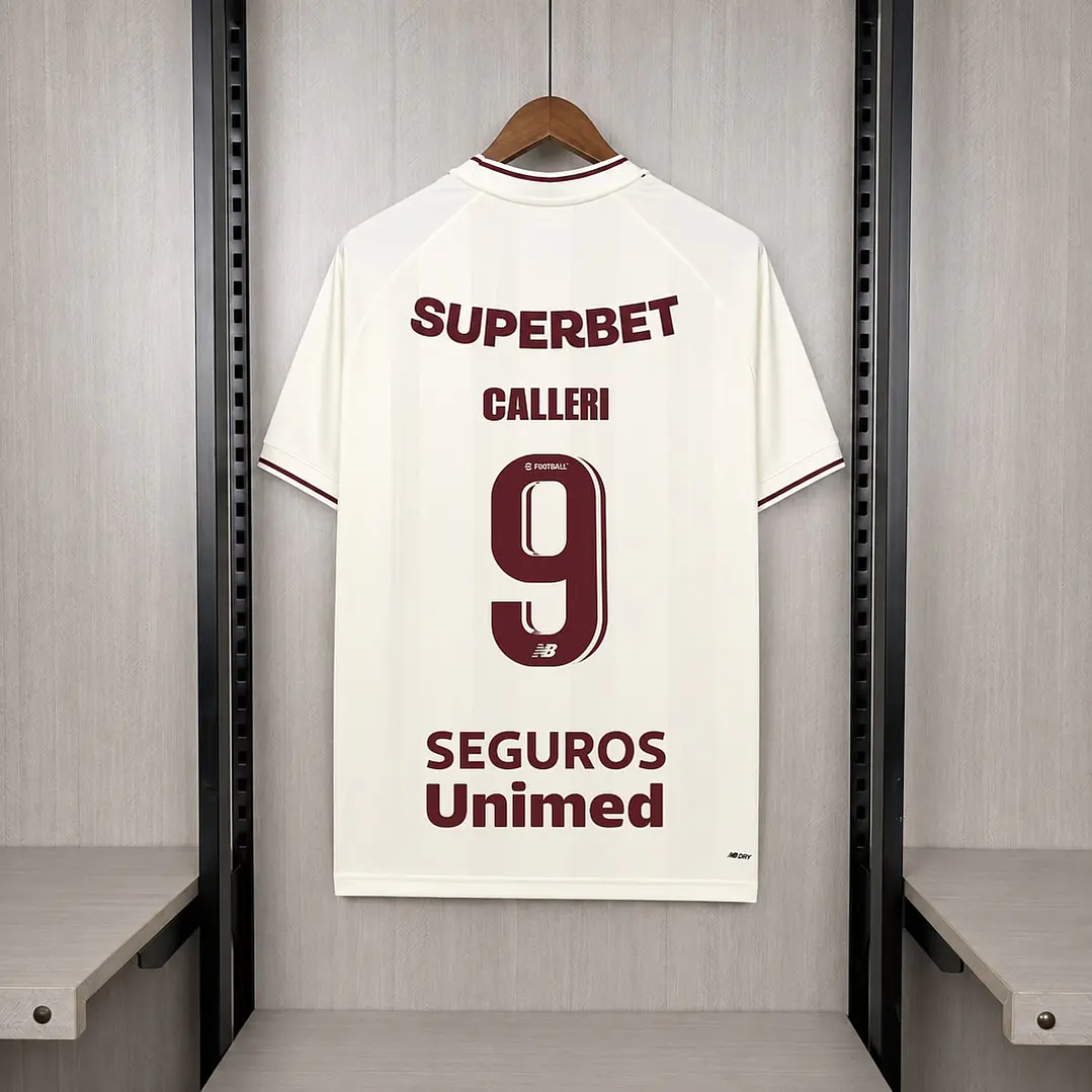 CAMISA SÃO PAULO III 26/27 - Bege - Todos os Patrocínios 2