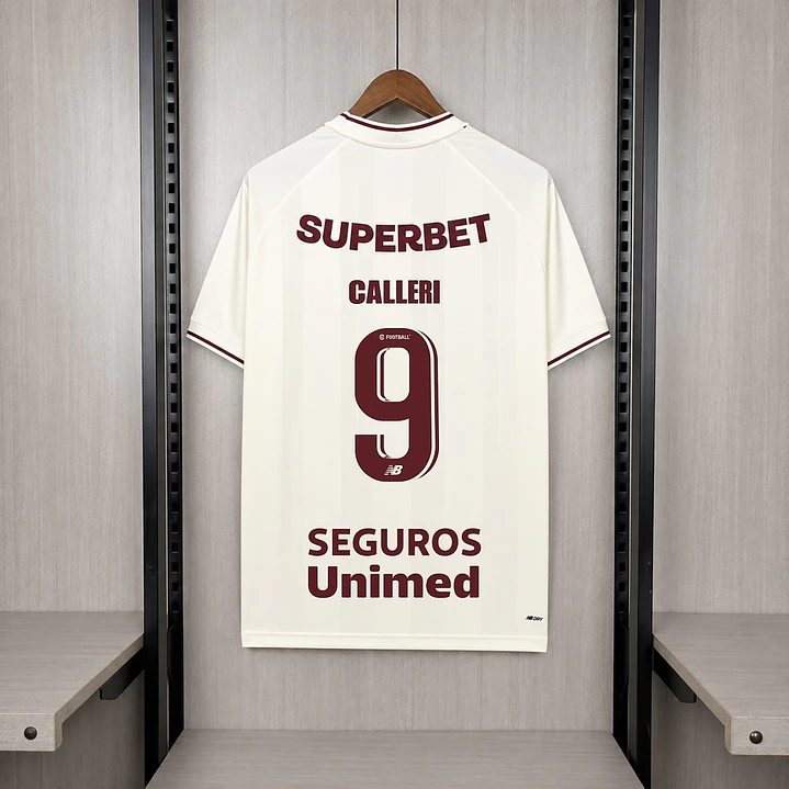 CAMISA SÃO PAULO III 26/27 - Bege - Todos os Patrocínios 2