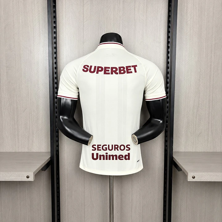 CAMISA SÃO PAULO III 26/27 - Bege - Versão Jogador Slim Fit - Todos os Patrocínios 3