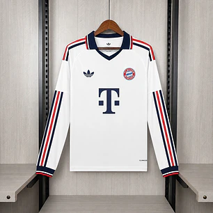 CAMISA BAYERN DE MUNIQUE 26/27 FORA - Branca - Manga Longa
