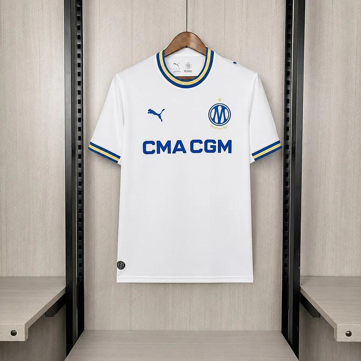 CAMISA OLYMPIQUE DE MARSELHA 26/27 CASA - Branca 1