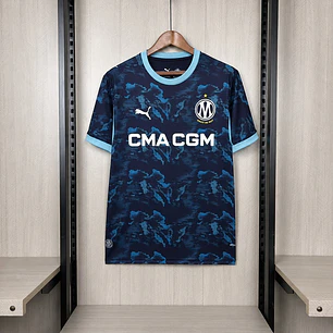 CAMISA OLYMPIQUE DE MARSELHA 26/27 FORA - Azul-Marinho