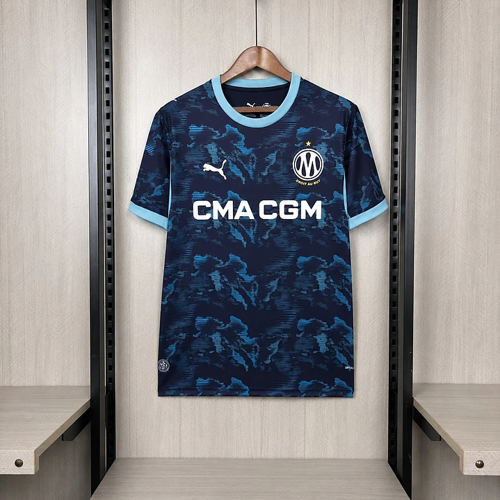 CAMISA OLYMPIQUE DE MARSELHA 26/27 FORA - Azul-Marinho 1