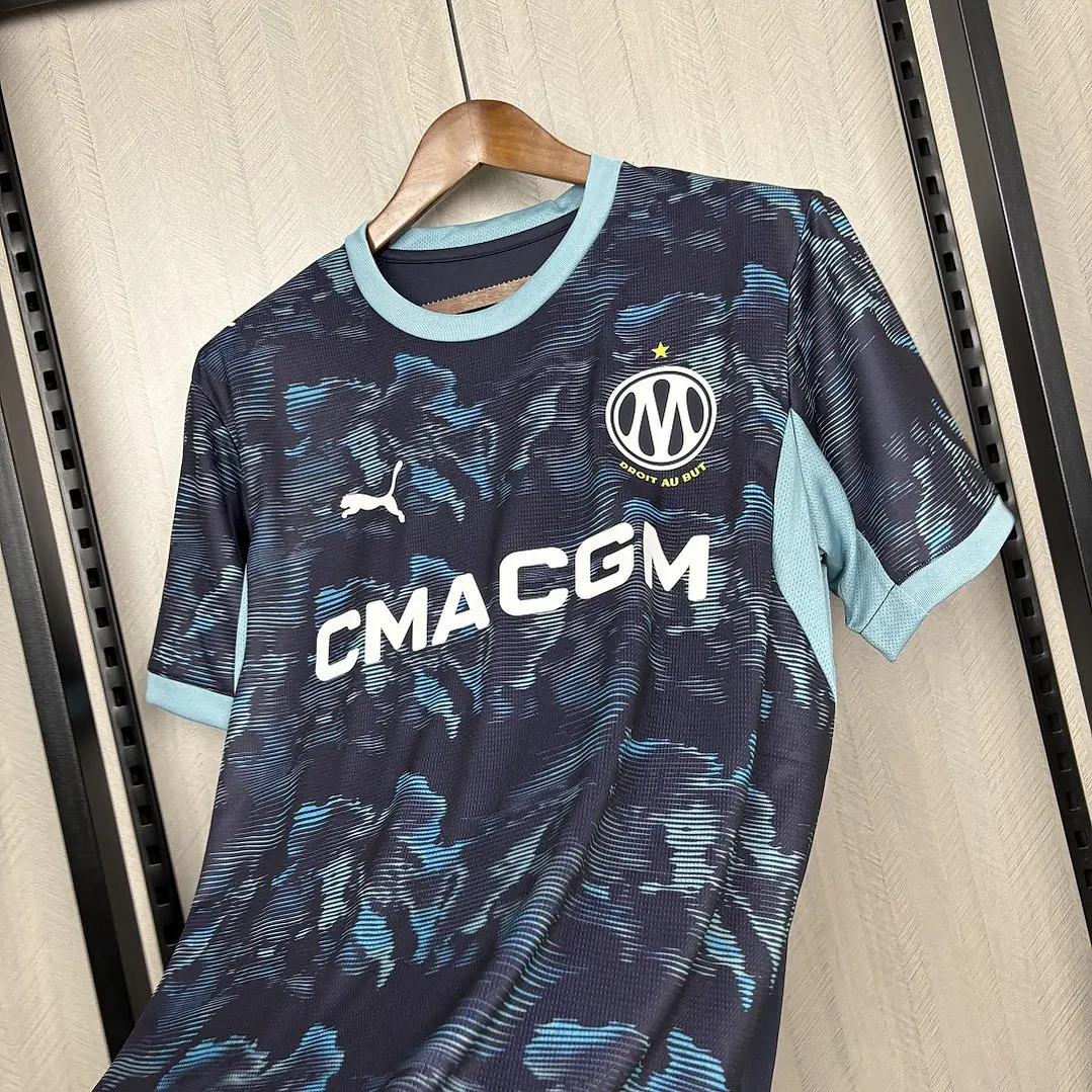 CAMISA OLYMPIQUE DE MARSELHA 26/27 FORA - Azul-Marinho 6