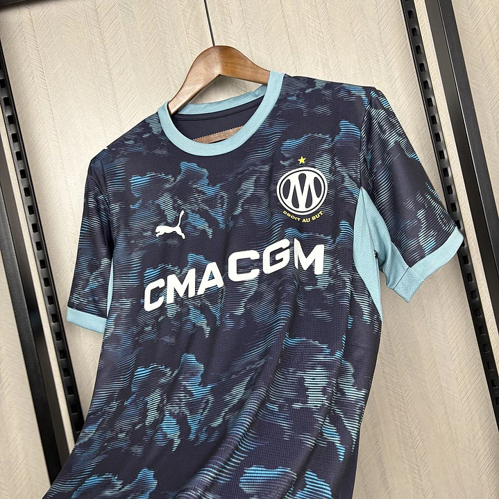 CAMISA OLYMPIQUE DE MARSELHA 26/27 FORA - Azul-Marinho 6