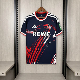 CAMISA COLÔNIA (1. FC KÖLN) 26/27 TERCEIRA - Azul-Marinho e Vermelha