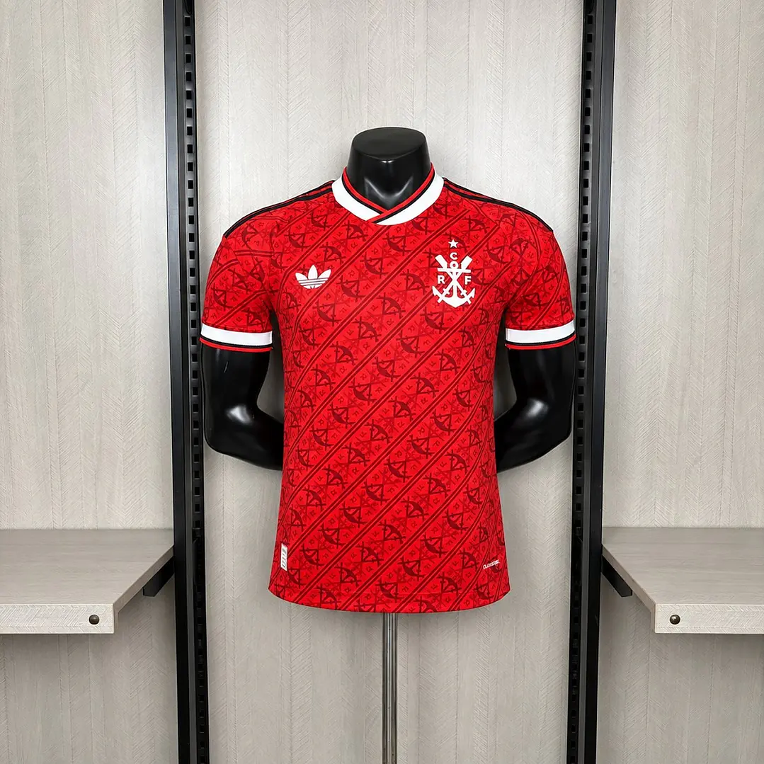CAMISA FLAMENGO III 26/27 - Vermelha Estampada - Versão Jogador Slim Fit 1
