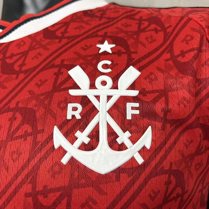 CAMISA FLAMENGO III 26/27 - Vermelha Estampada - Versão Jogador Slim Fit 3
