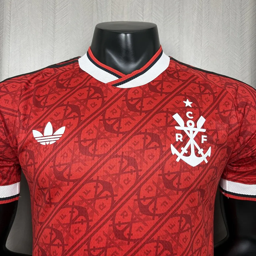 CAMISA FLAMENGO III 26/27 - Vermelha Estampada - Versão Jogador Slim Fit 4