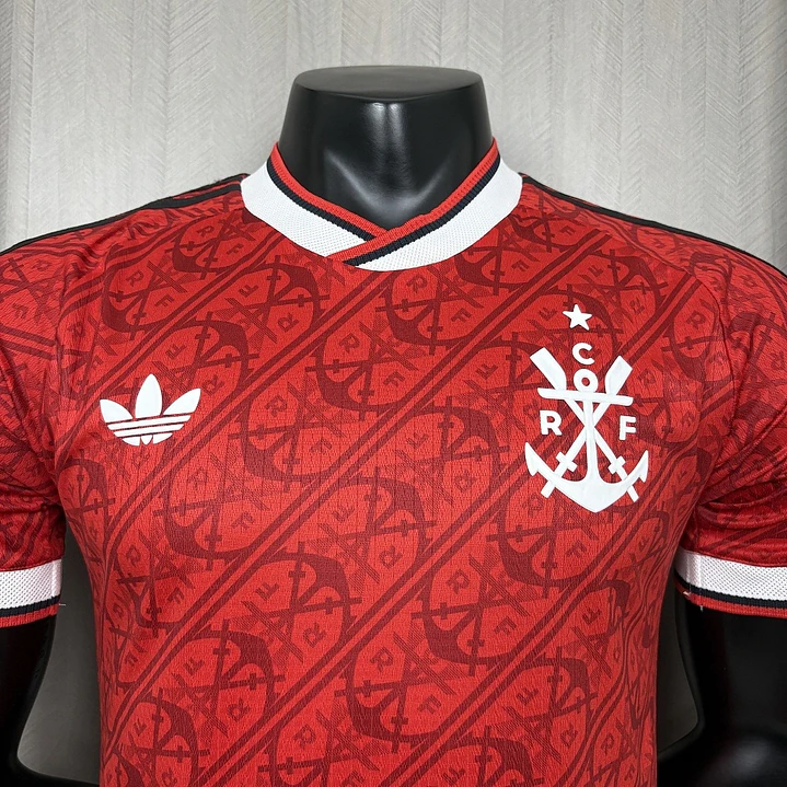 CAMISA FLAMENGO III 26/27 - Vermelha Estampada - Versão Jogador Slim Fit 4