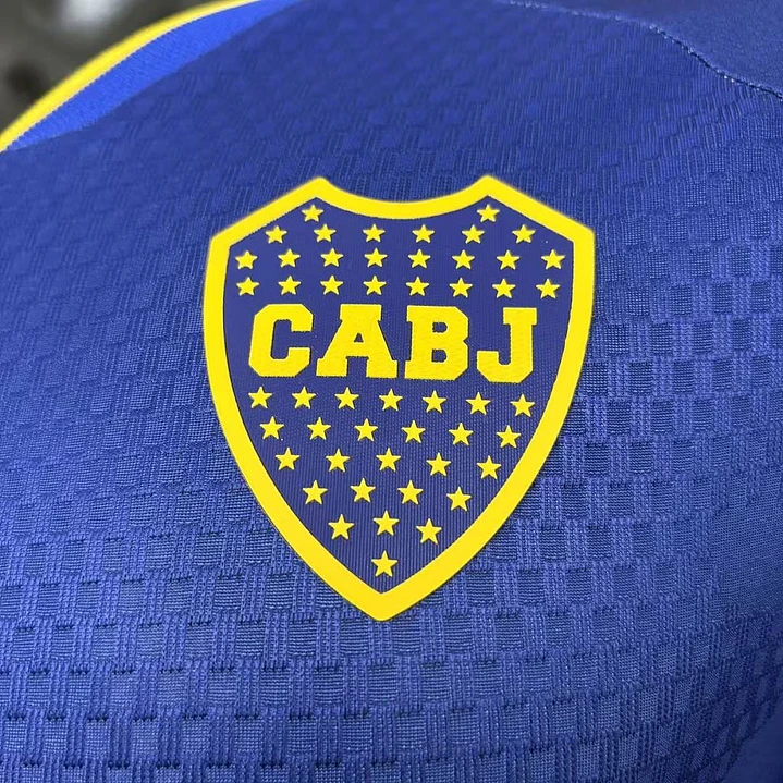 CAMISA BOCA JUNIORS 26/27 CASA - Azul e Amarela - Manga Longa - Versão Jogador Slim Fit 3
