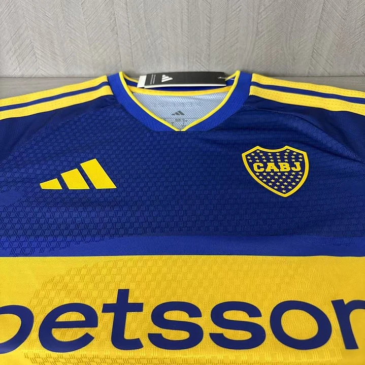 CAMISA BOCA JUNIORS 26/27 CASA - Azul e Amarela - Manga Longa - Versão Jogador Slim Fit 6